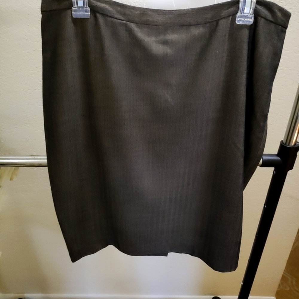 Brown and black pinstripe Michael Kors skirt